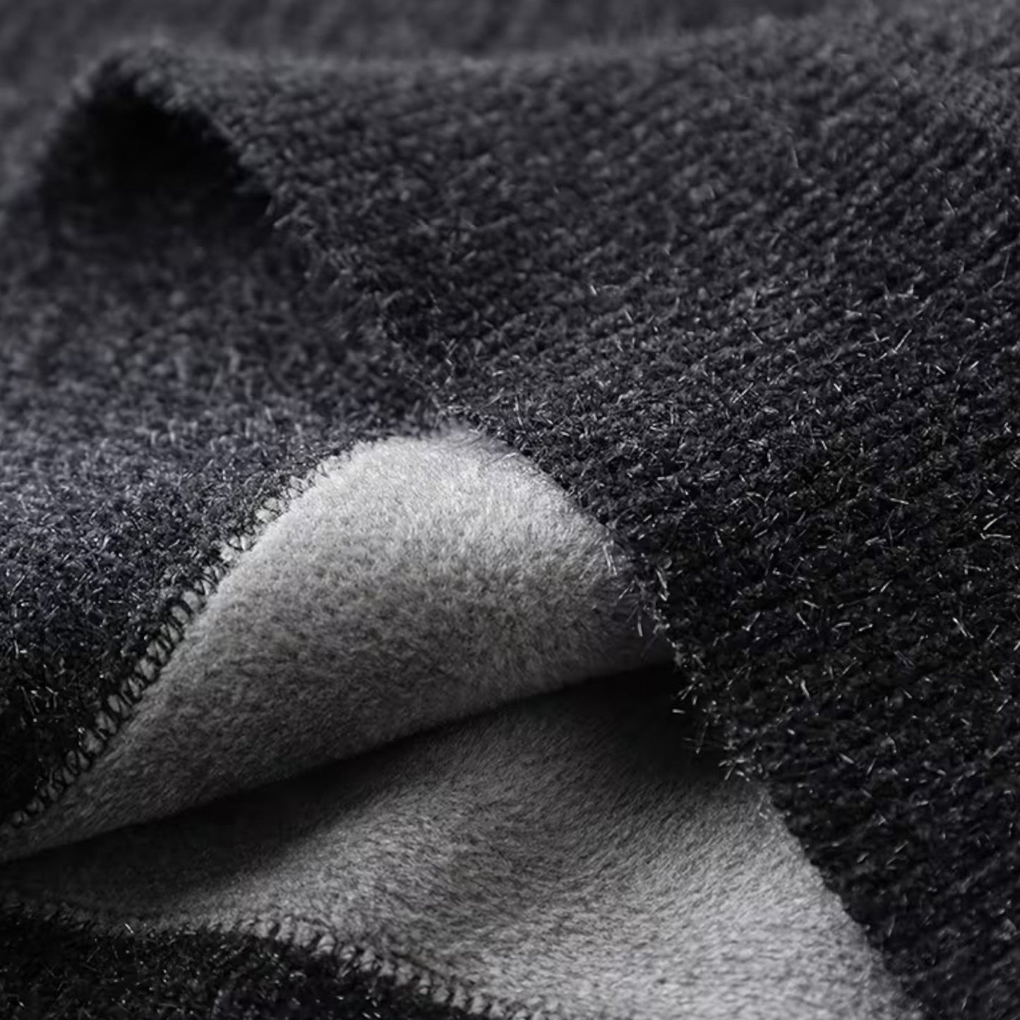 Echwear Men’s Thick Half-Zip Striped Knit Sweater