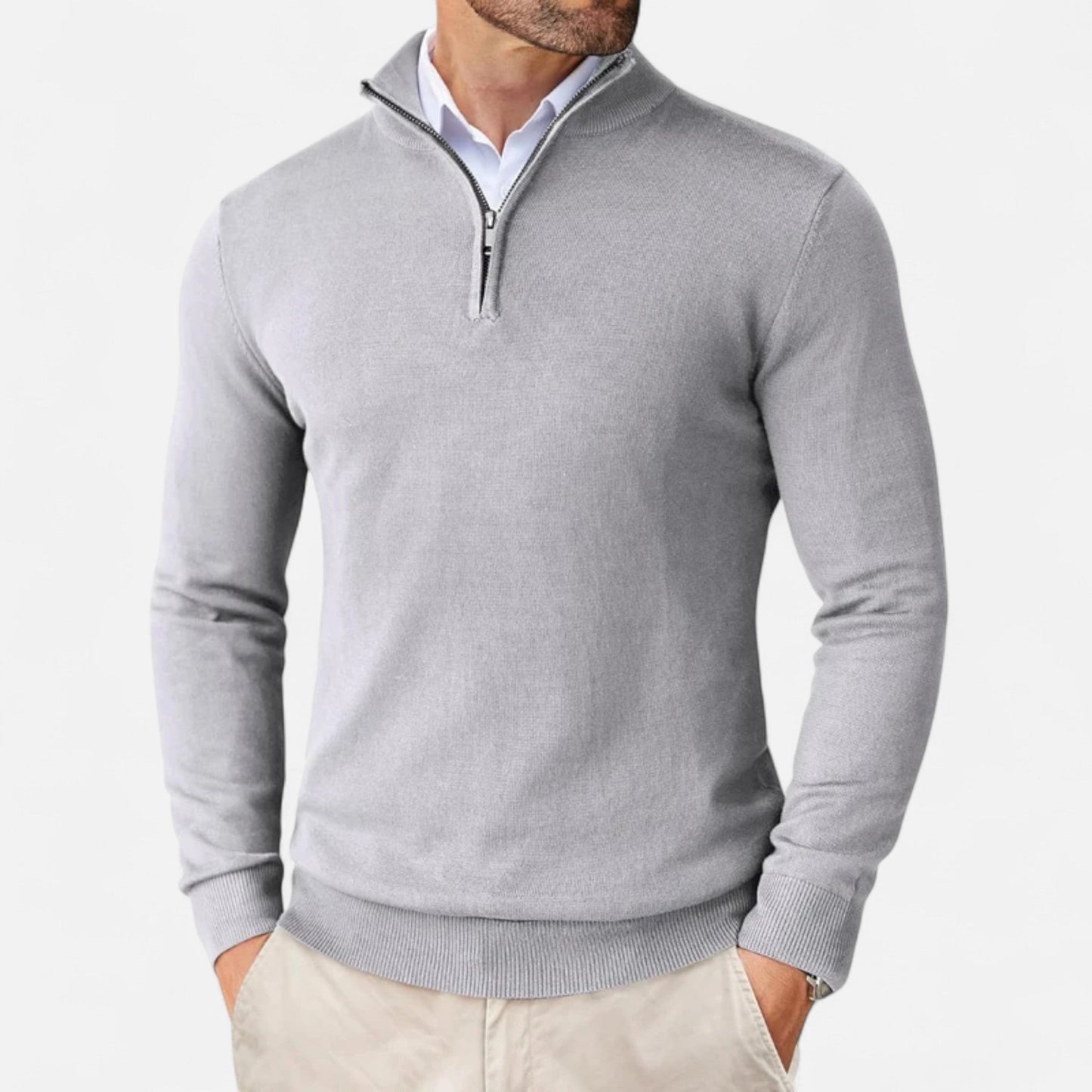 Echwear Men’s Slim-Fit Sweater Quarter-Zip