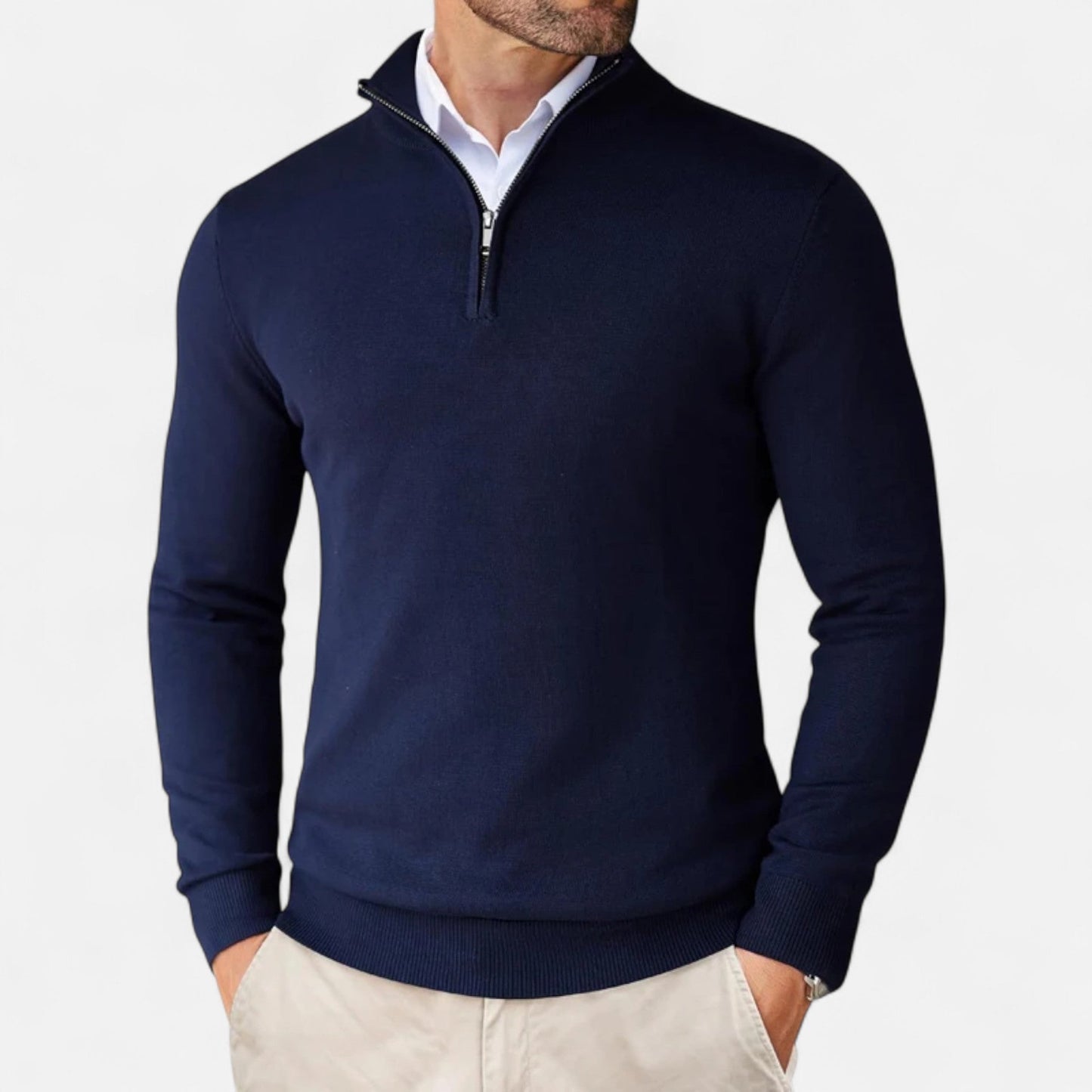 Echwear Men’s Slim-Fit Sweater Quarter-Zip