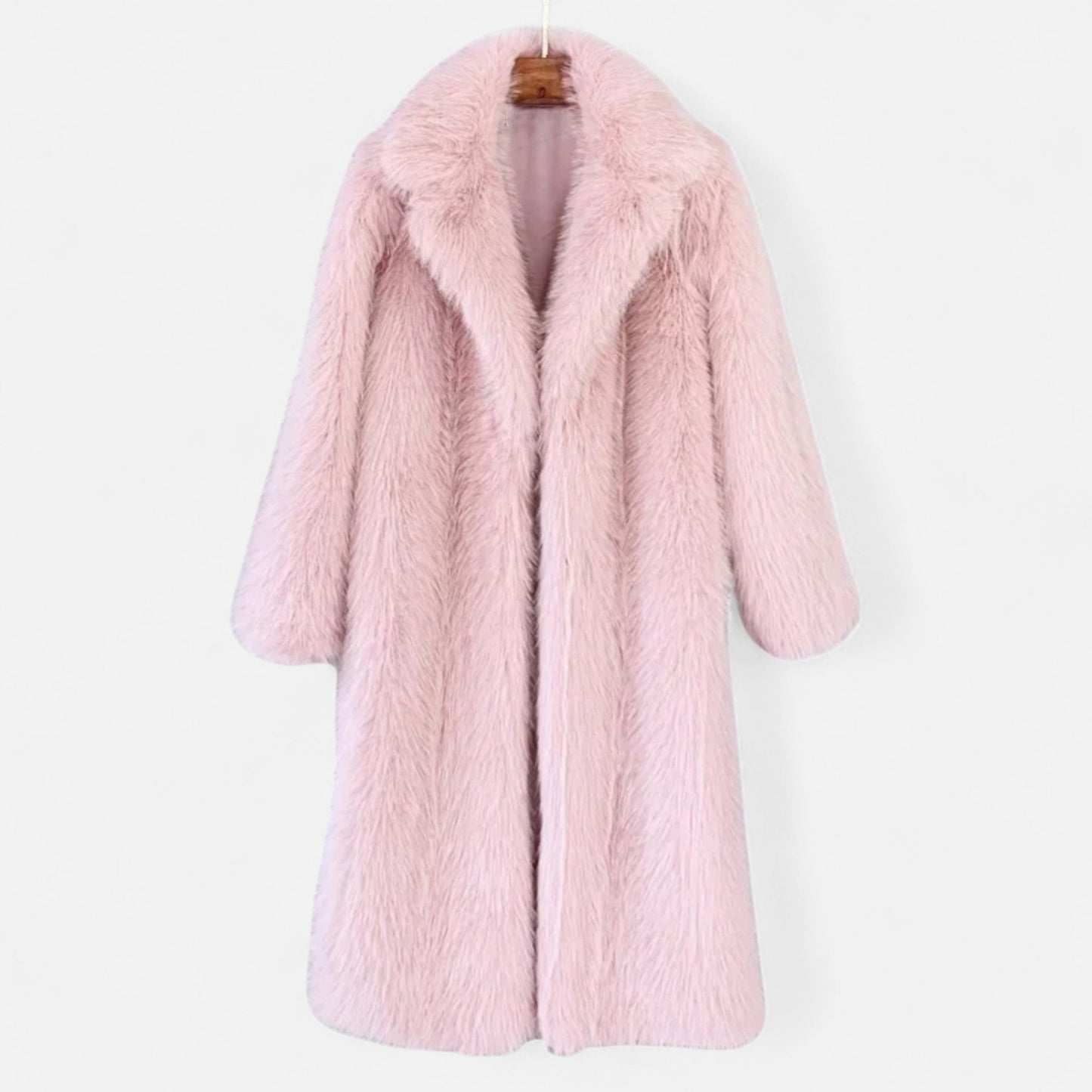 Echwear Women’s Long Faux Fur Overcoat