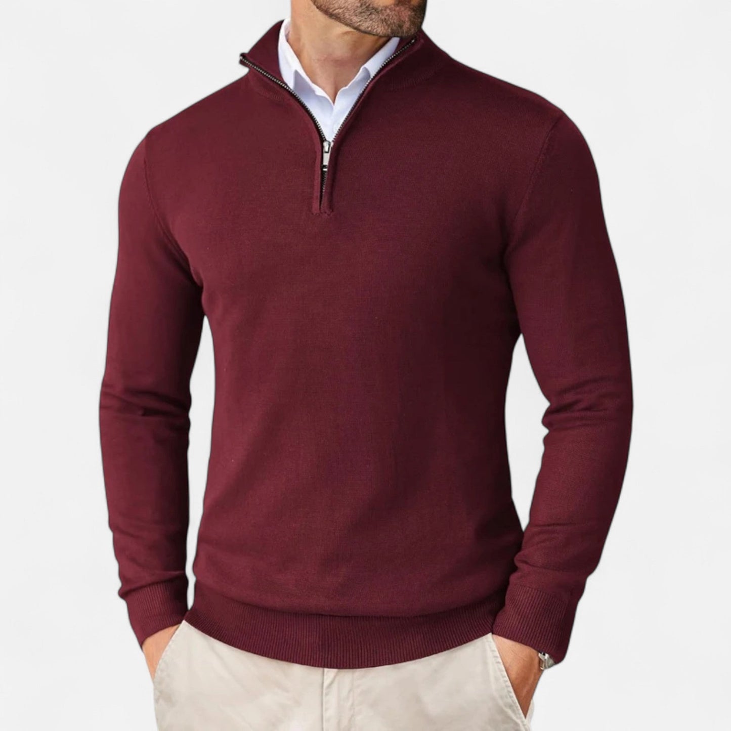 Echwear Men’s Slim-Fit Sweater Quarter-Zip
